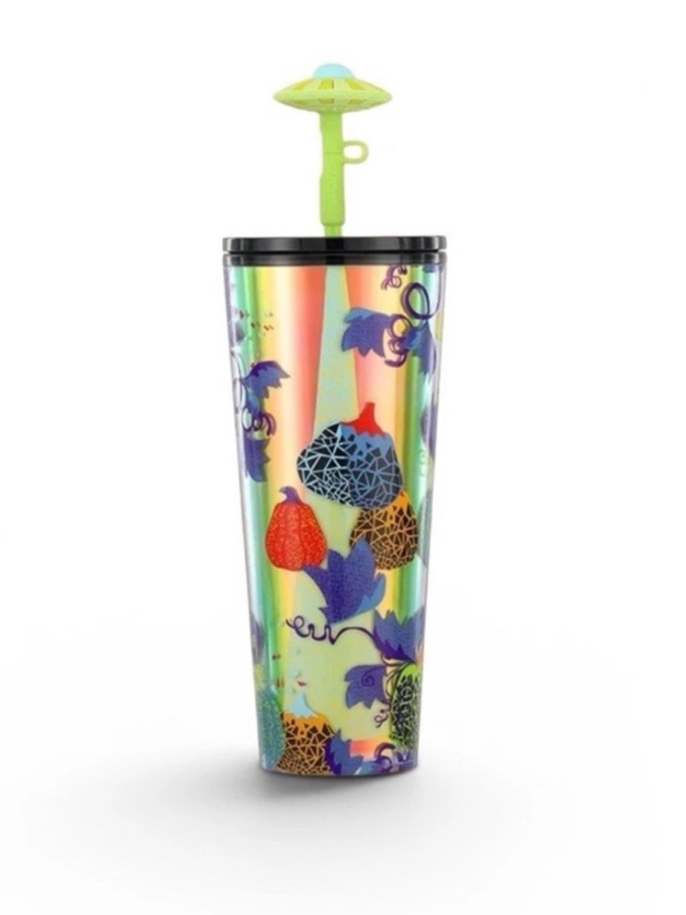 Starbucks 2024 Extraterrestrial Cold Cup Tumbler - Spacesuit Straw, Glows 24oz.